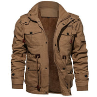 Eric | Eleganter Kommandantenmantel in Khaki