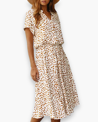 Damen Trendiges Fließendes Kleid | Sommerkleider in Khaki