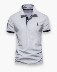 Herren Zeitloses Poloshirt | Elegantes Design in Grau