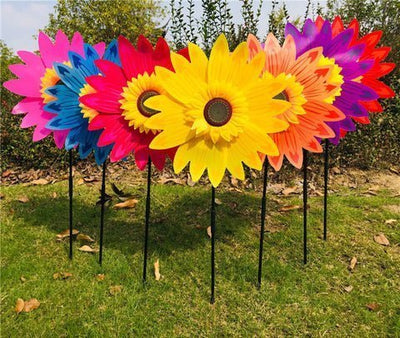 Suncharm™ Bunter Sonnenblumen-Windmühle