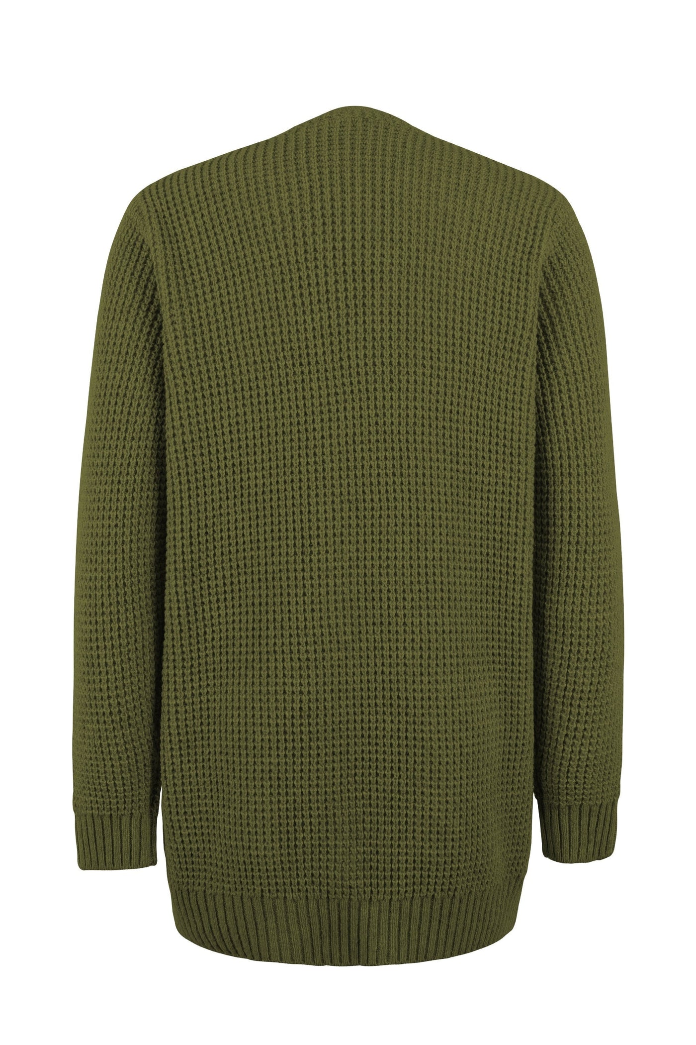 Damen Strickcardigan mit offener Front – Lässiger und bequemer Langarm-Cardigan für den Alltag