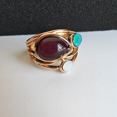 Vintage-Ring mit blauer Mondstein