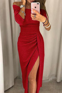 Zorine™ | Elegantes, schulterfreies Sommerkleid für modebewusste Frauen in Rot