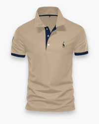 Herren Zeitloses Poloshirt | Elegantes Design in Khaki