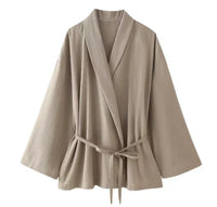 Himari | Kimono Set in khaki