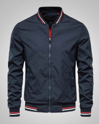 Helmut | Herren Sportiver Gerippte Bündchen Bomberjacke in Marineblau