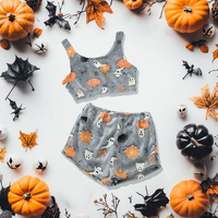 Elaine - Gruseliges Pyjama-Set in Grau
