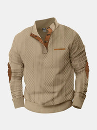 Jonas | Herren Klassiker Zopfmuster Pullover in Beige