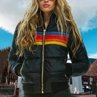 Winter-Pufferjacke für Frauen - Anja in Schwarz