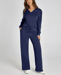 Nova | 2-teiliges Longsleeve-Set in Marineblau