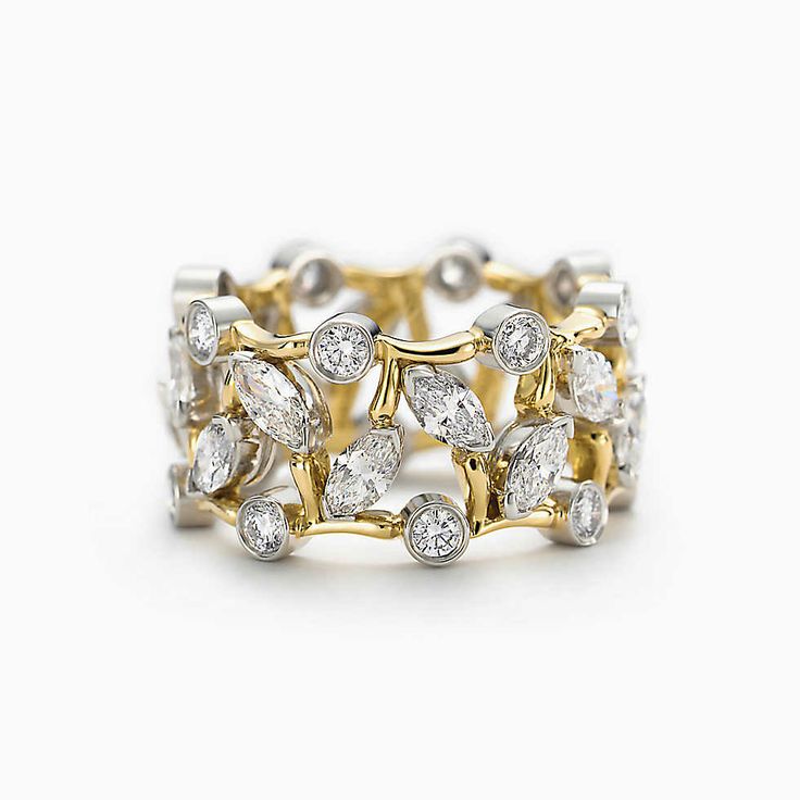 Vintage Gold Zirkonia hohlen Ring