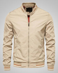 Helmut | Herren Sportiver Gerippte Bündchen Bomberjacke in Khaki