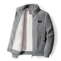 Herren Retro-Winter-Sherpa-Jacke - Ozie in Grau