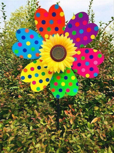 Suncharm™ Bunter Sonnenblumen-Windmühle