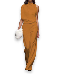 Damen Eleganter Jumpsuit | Festlich Sommer in Gelb