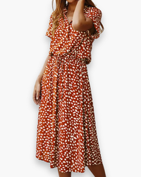 Damen Trendiges Fließendes Kleid | Sommerkleider in Orange