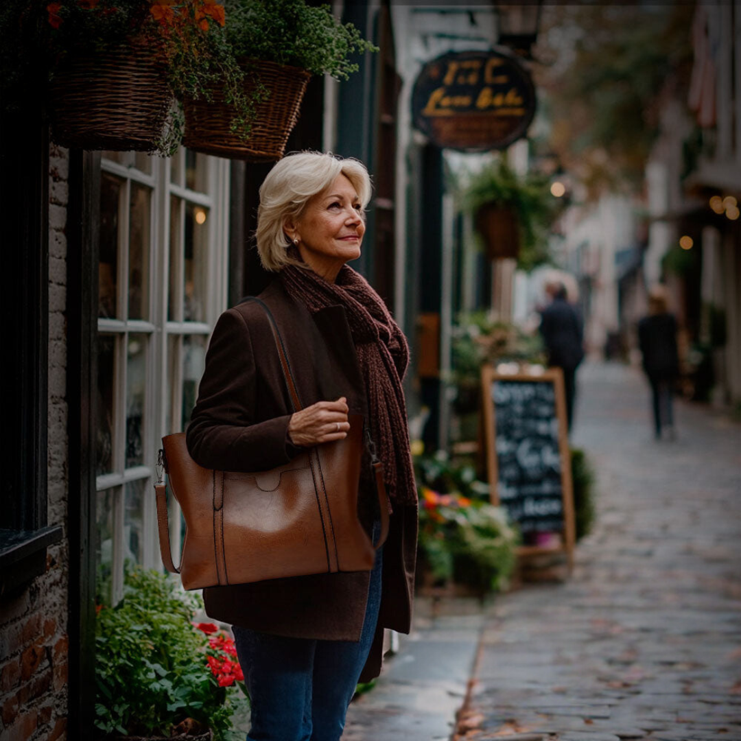 Nicole | Zeitloses Vintage-Umhängetasche