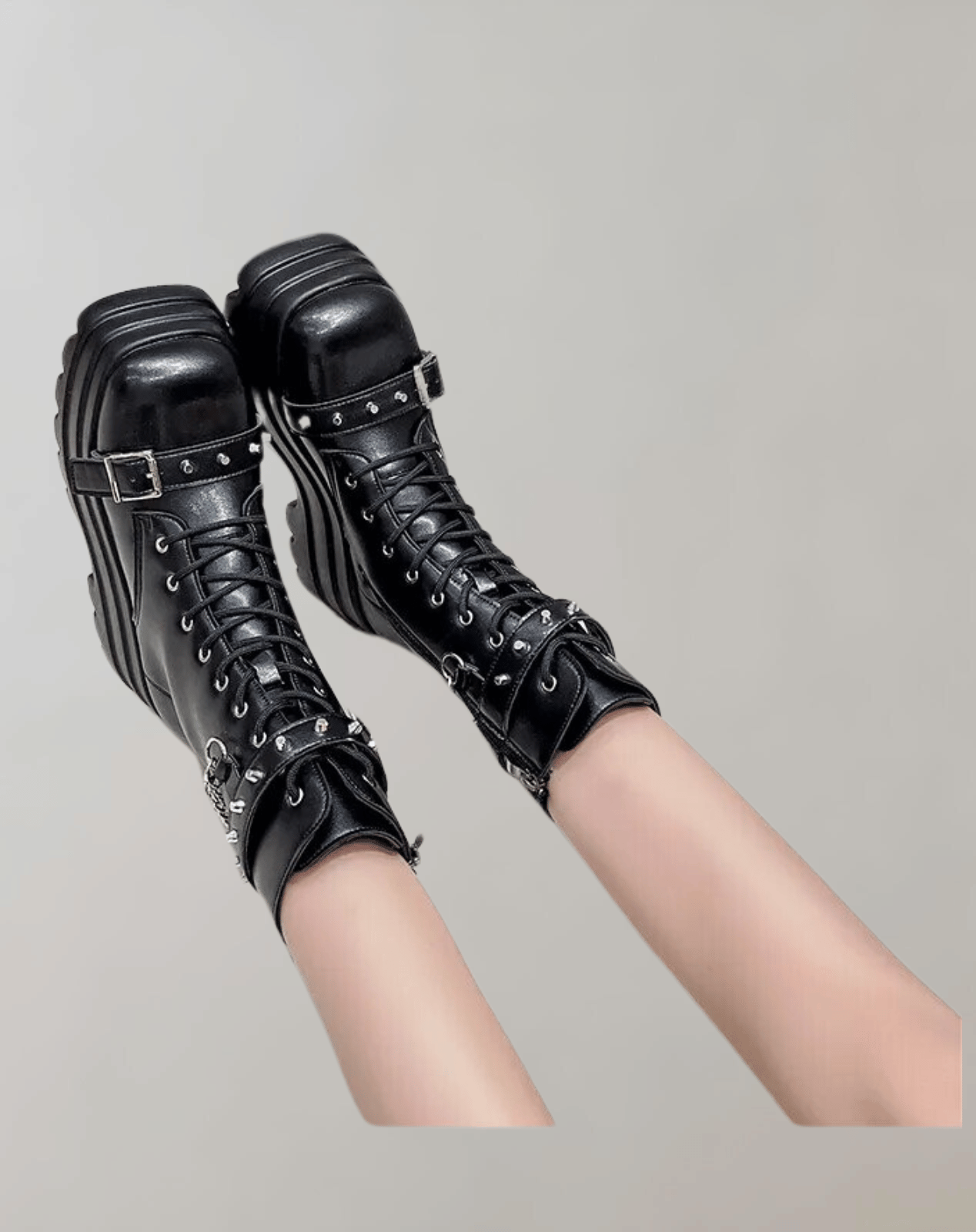 Laura -  Gothic Hohe Stiefel Punk Street Cosplay