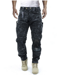 Funktionale Herren Cargo-Hose mit Knieschutz – Bram in Schwarz B