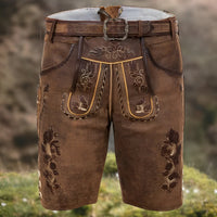 Jeffery - Retro-Shorts in Braun