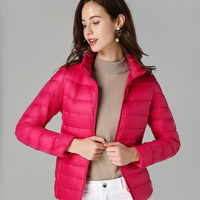 Lizzy | Ultraleichte Daunenjacke in Fuchsia
