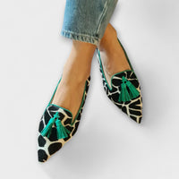 Nina | Elegante Slipper für Damen mit modernem Stil in Grün
