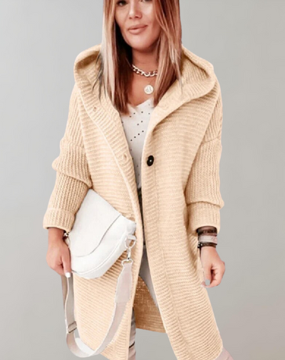 Erika - Lange Strickjacke Mantel Damen