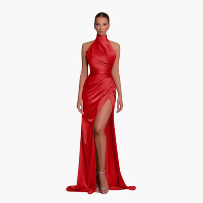 Glamouröses Satin Abendkleid - perfekt für Damen Gala Events