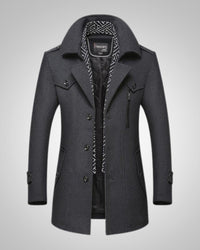 Noah | Herren Klassischer Langer Parka in Grau