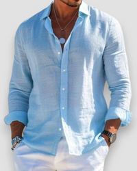 LUCAS | CASUAL HEMD HERREN in Blau