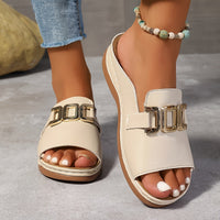 Adele | Orthopädische Keilabsatzsandalen™ in Beige