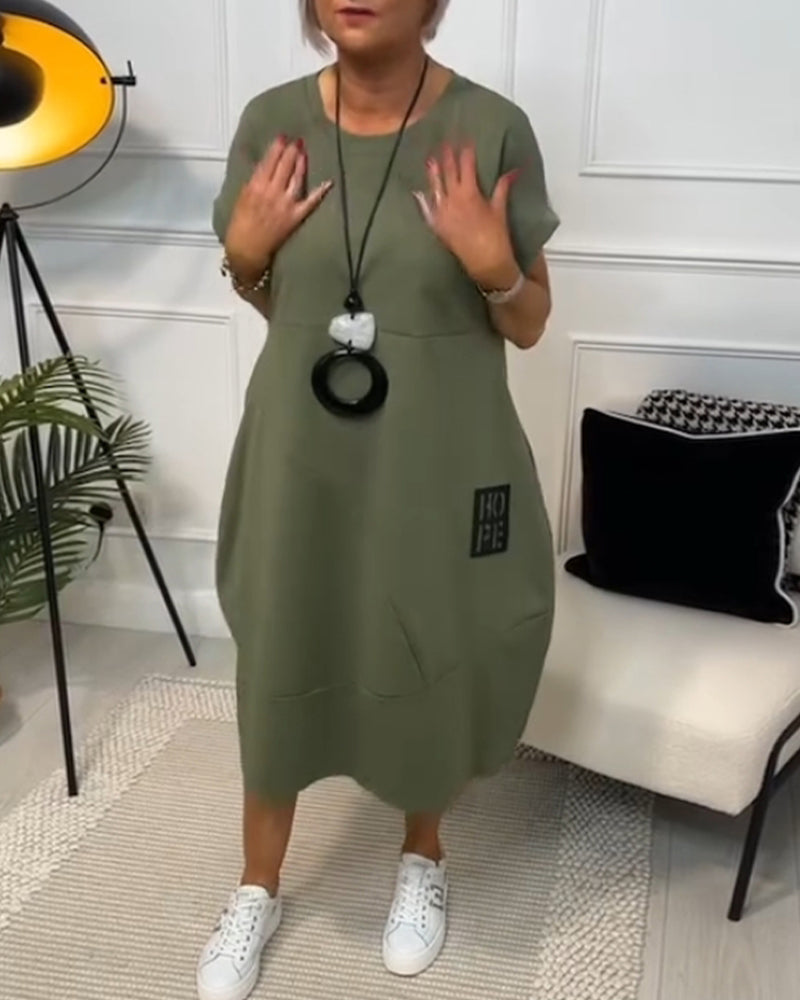 Iris™ - Stilvolles Kurzarmkleid