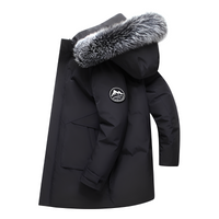Crosby - Herrenjacke mit Kapuze in Schwarz / Grau