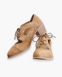 Damen Vintage Heels Schuhe | Modisch & Stilvoll in Beige