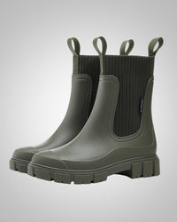 Verena | Damen Sommer Wasserdichte Gummistiefel in Grün