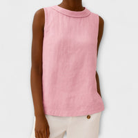 Brianna - Elegantes ärmelloses Top in Rosa
