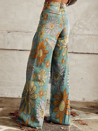 CIRILLA | Vintage Blumen-Baggy Hose