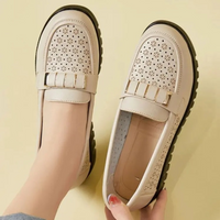 Zen – Business-Slipper aus Leder im formellen Stil in Braun