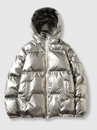 Gepolsterte Herren Pufferjacke in Grau