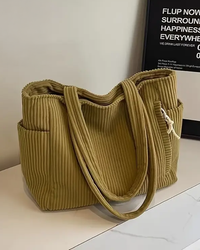 Gabriele | Damen Stilvolle Lässige Schultertasche in Khaki