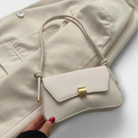 Brava - Vintage-Klappentasche in Beige