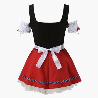 Kurzgeschnittenes Dirndl kleid für Damen - Oktoberfest 2025