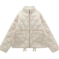 Bequeme Winterjacke für Frauen - Sofie in Aprikose