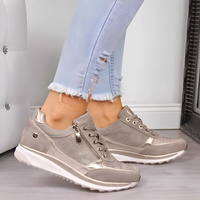 Gigi - Glamouröse bequeme Casual Sneakers | Sportlich-schicke Sneaker in Khaki