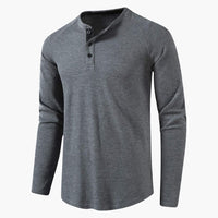 Luca | Stilvolles Langarmshirt im Casual Style in Dunkelgrau