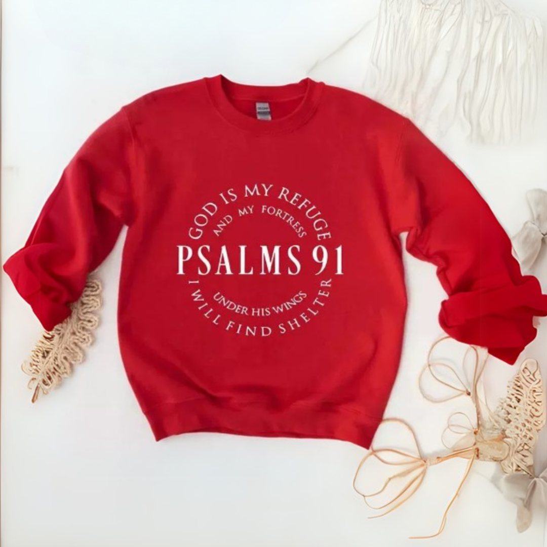 Shelter™ – Trostvolle Psalmen Langarmshirt