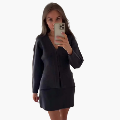 Strick-Zweiteiler Set für Damen – elegant & modisch