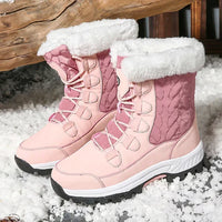 Stylische Schneestiefel für Damen | Warme in Helles Rosa