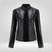 Robyn™ elegante Lederjacke in Schwarz