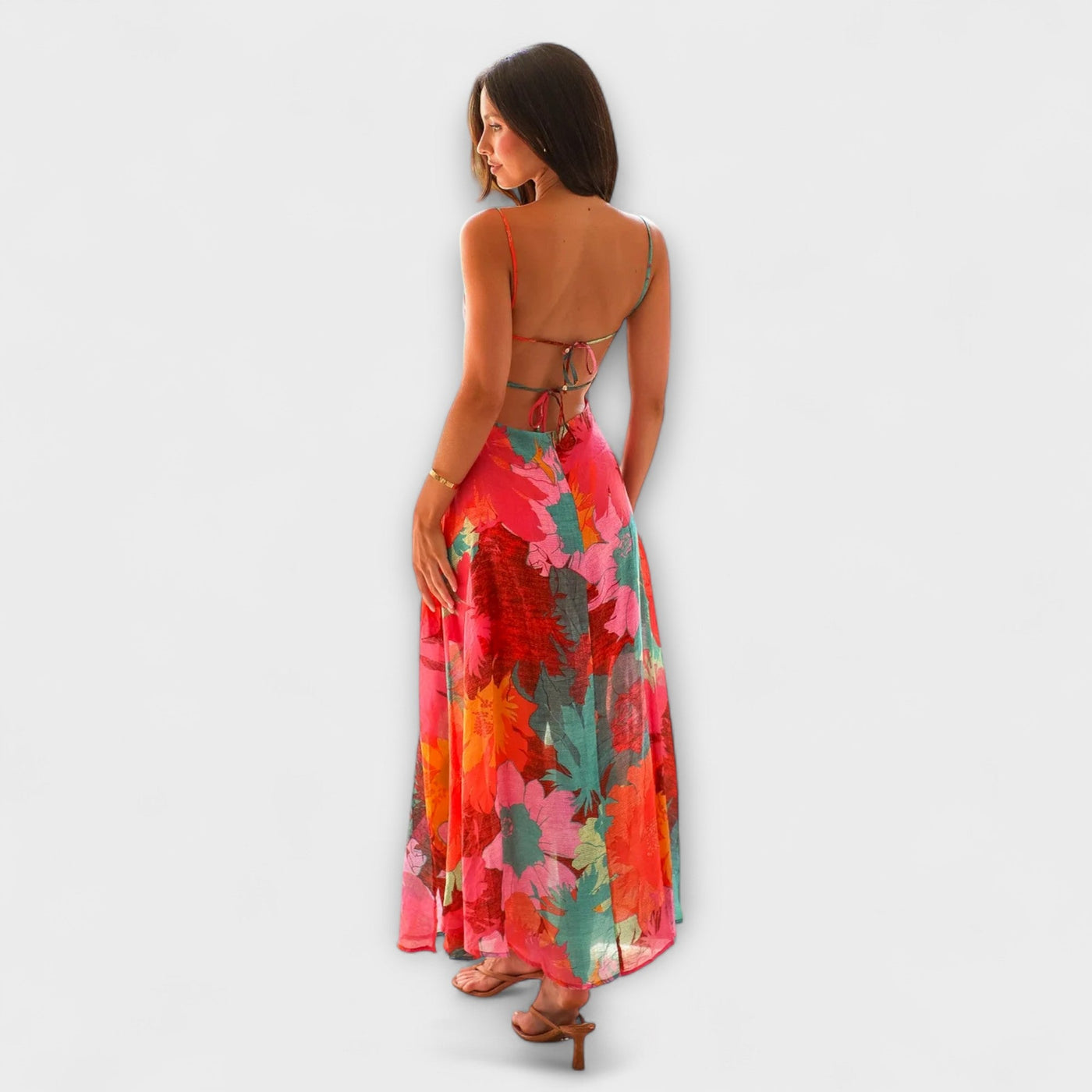 Audrey - Blumendruck-Trägerkleid für Damen - Stilvoll und Verführerisch